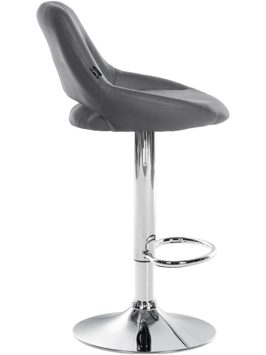 Set van 2 barkrukken Milet kunstleer C, grijs