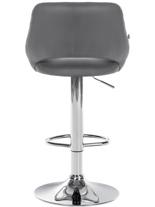 Set van 2 barkrukken Milet kunstleer C, grijs