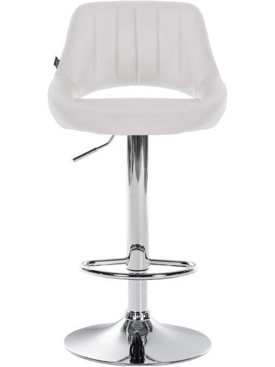 Set van 2 barkrukken Milet kunstleer C, wit