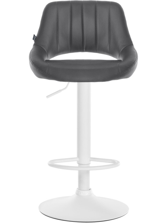 Set van 2 barkrukken Milet kunstleer W, grijs