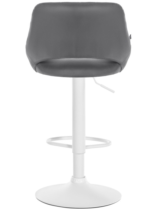 Set van 2 barkrukken Milet kunstleer W, grijs