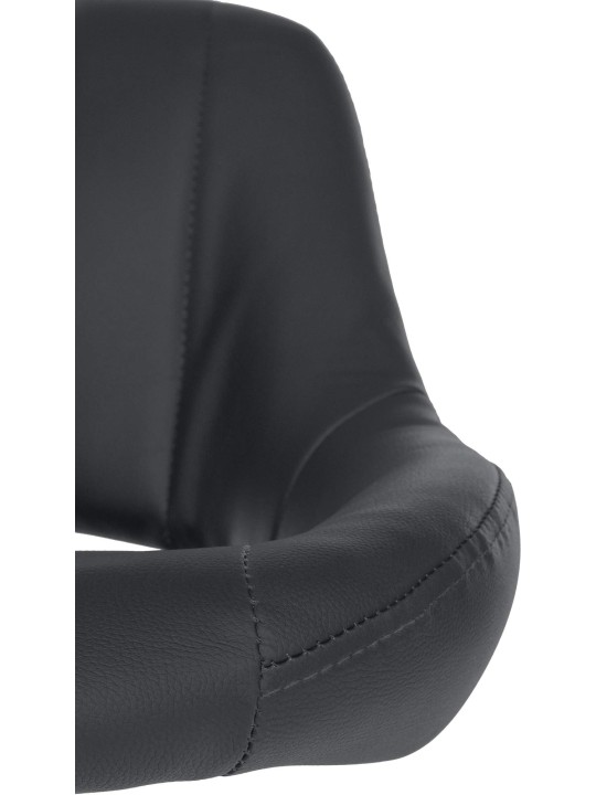 Set van 2 barkrukken Milet kunstleer W, zwart