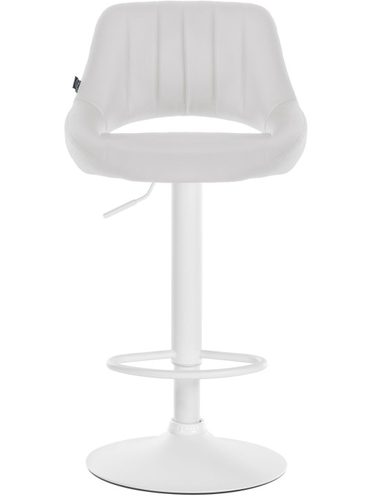 Set van 2 barkrukken Milet kunstleer W, wit