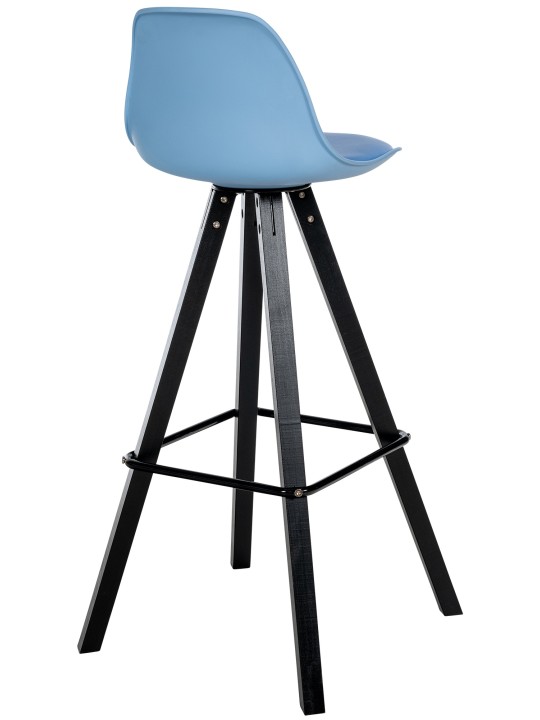 Barkruk Corbin kunstleer Vierkant, blauw