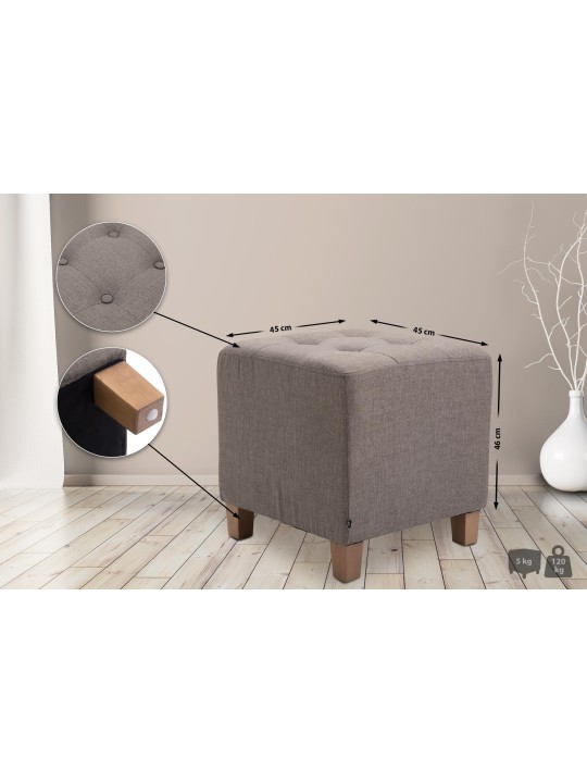 Farao kruk, antiek licht, taupe Farao kruk, antiek licht, taupe