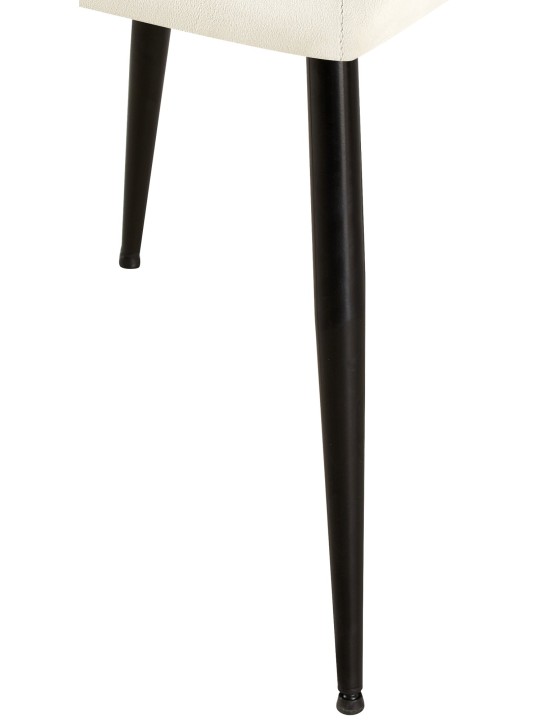 Bezoekersstoel Emia fluweel, crème