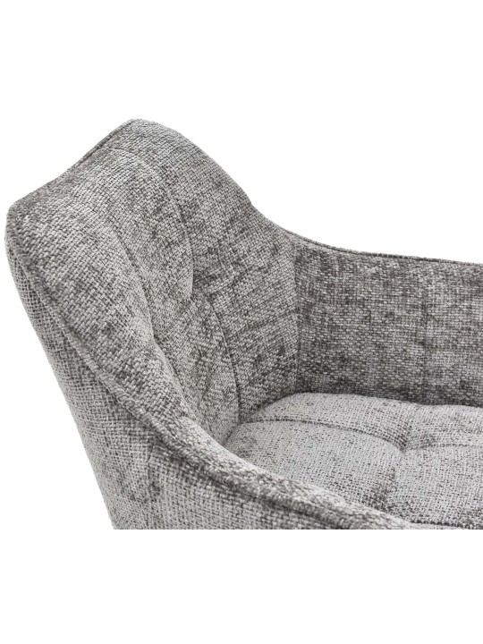 Scott stoffen eetkamerstoel, donkergrijs