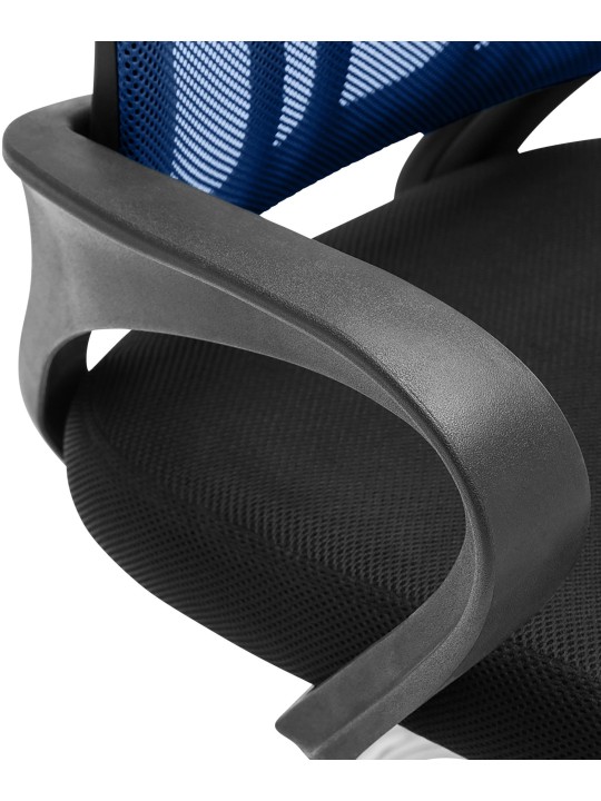 Bezoekersstoel Eureka, blauw