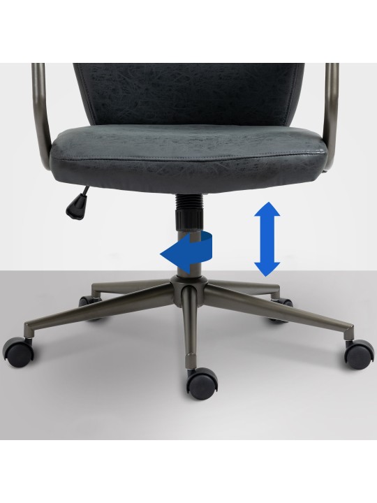 Bureaustoel Pocatello, antiek zwart