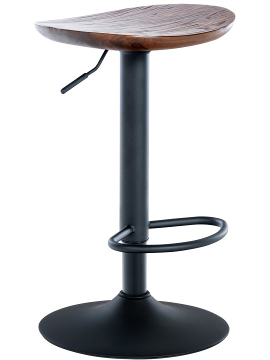 Set van 4 barkrukken Skelde, walnoot