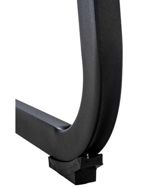 Set van 2 eetkamerstoelen Vermont fluweel, zwart