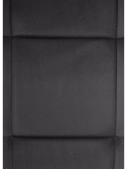 Set van 2 eetkamerstoelen Vermont fluweel, zwart