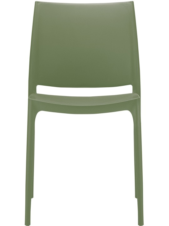 Set van 2 stoelen Maya, olijfgroen