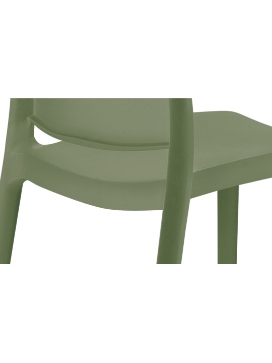 Set van 2 stoelen Maya, olijfgroen