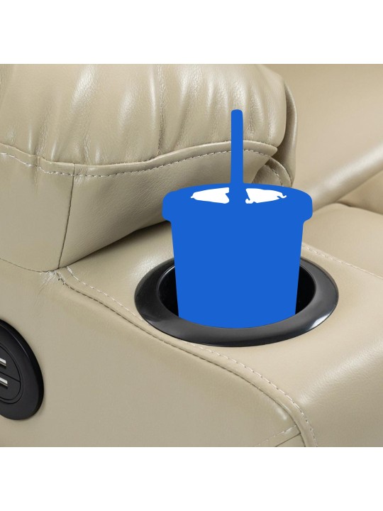 Fauteuil Andover kunstleer, crème