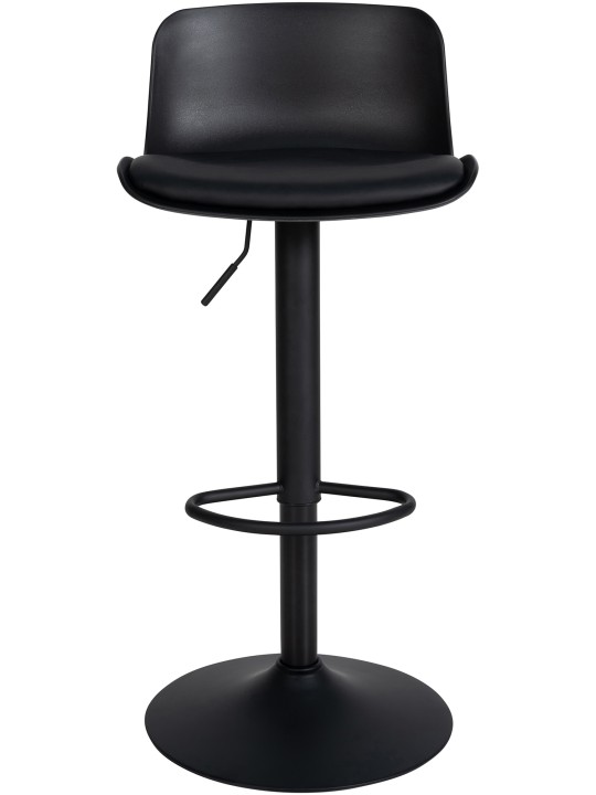 Set van 2 barkrukken Almada kunstleer, zwart