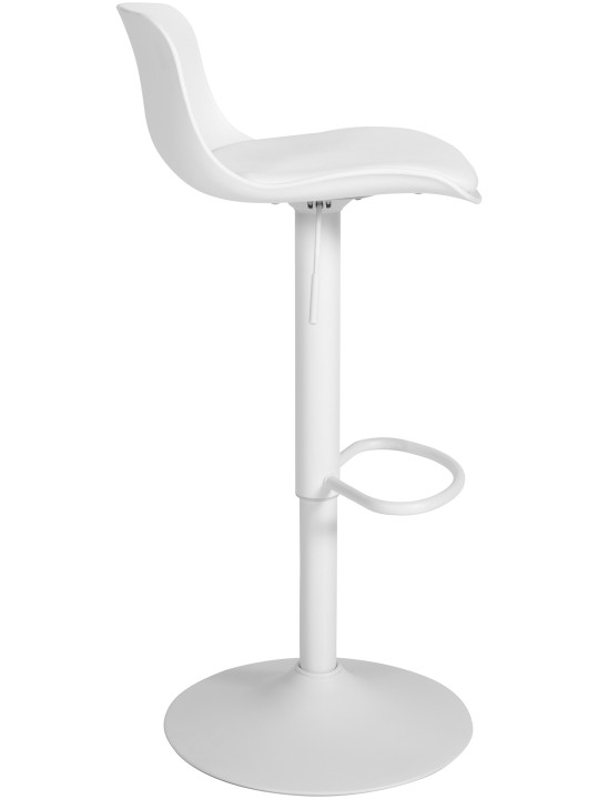 Set van 2 barkrukken Almada kunstleer, wit