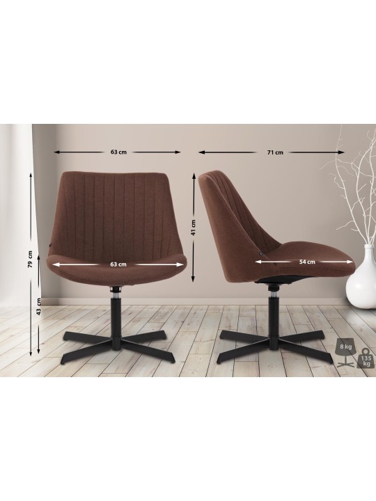 Ligstoel Granby, bruin