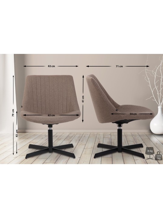 Ligstoel Granby, taupe