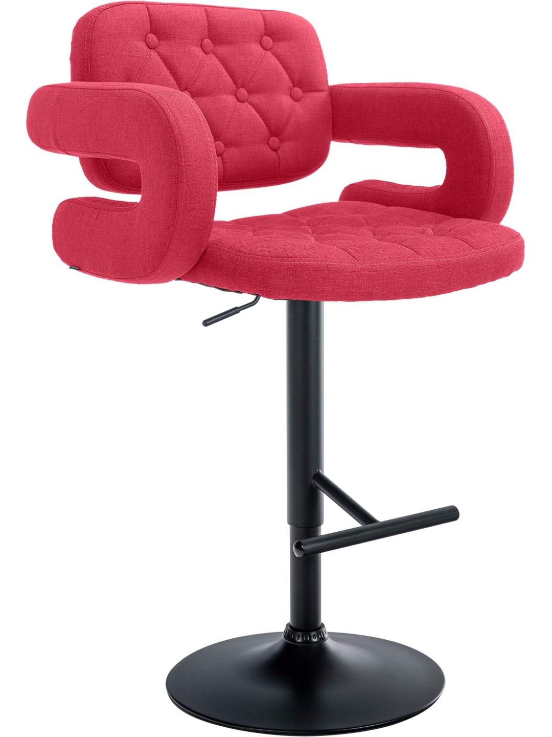 Barkruk Dublin STOF, rood