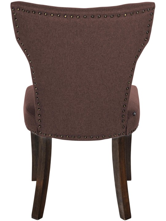 Eetkamerstoel Zadar stof antiek-donker, bruin Eetkamerstoel Zadar stof antiek-donker, bruin