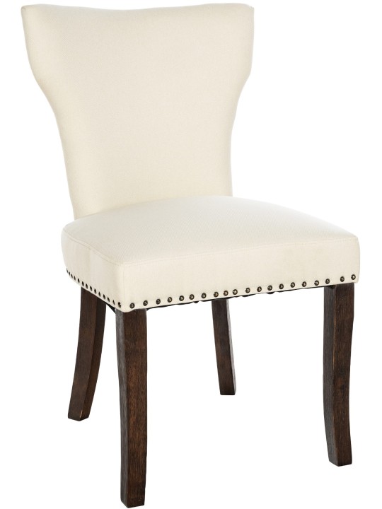 Eetkamerstoel Zadar stof antiek-donker, crème Eetkamerstoel Zadar stof antiek-donker, crème