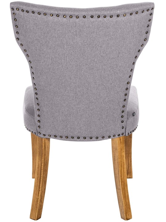 Eetkamerstoel Zadar stof antiek-licht, grijs Eetkamerstoel Zadar stof antiek-licht, grijs