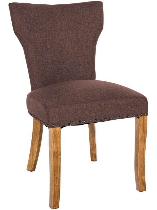 Eetkamerstoel Zadar stof antiek-licht, bruin Eetkamerstoel Zadar stof antiek-licht, bruin