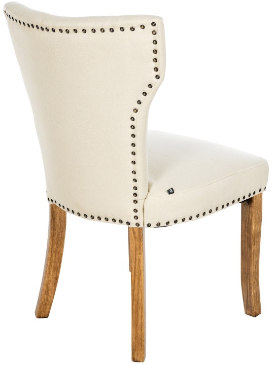 Eetkamerstoel Zadar stof antiek-licht, crème Eetkamerstoel Zadar stof antiek-licht, crème