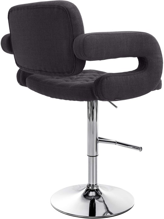 Set van 2 barkrukken Dublin stof C, zwart