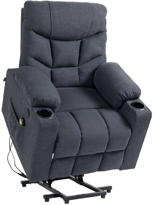 Fauteuil Andover stof, donkergrijs