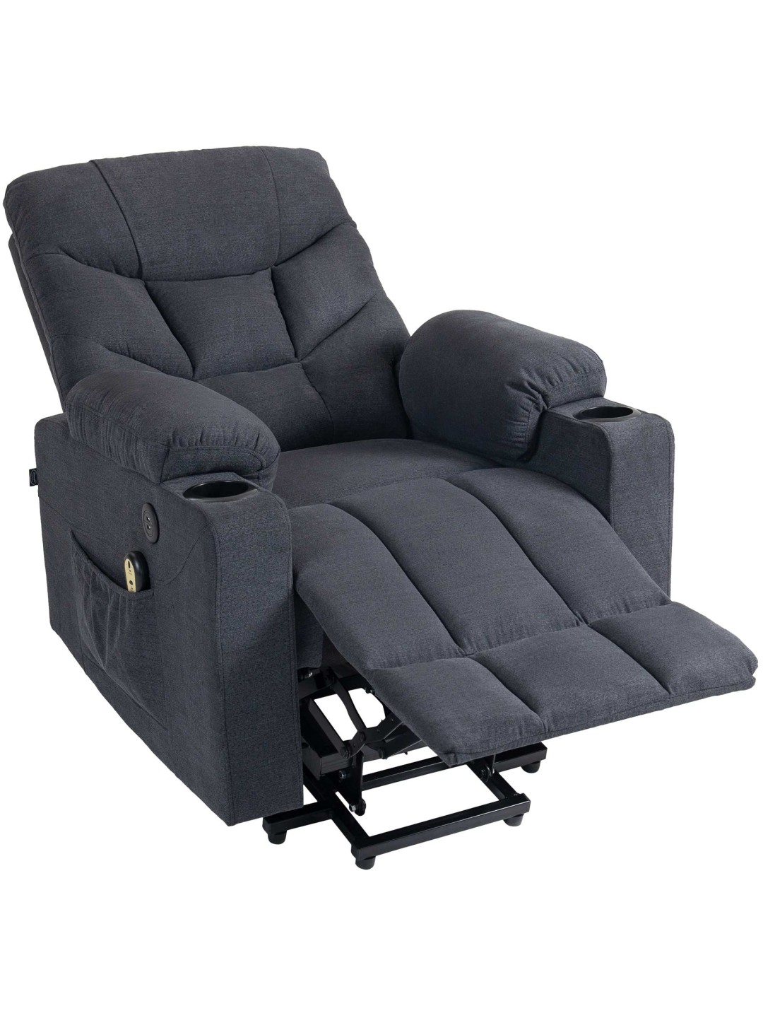 Fauteuil Andover stof, donkergrijs
