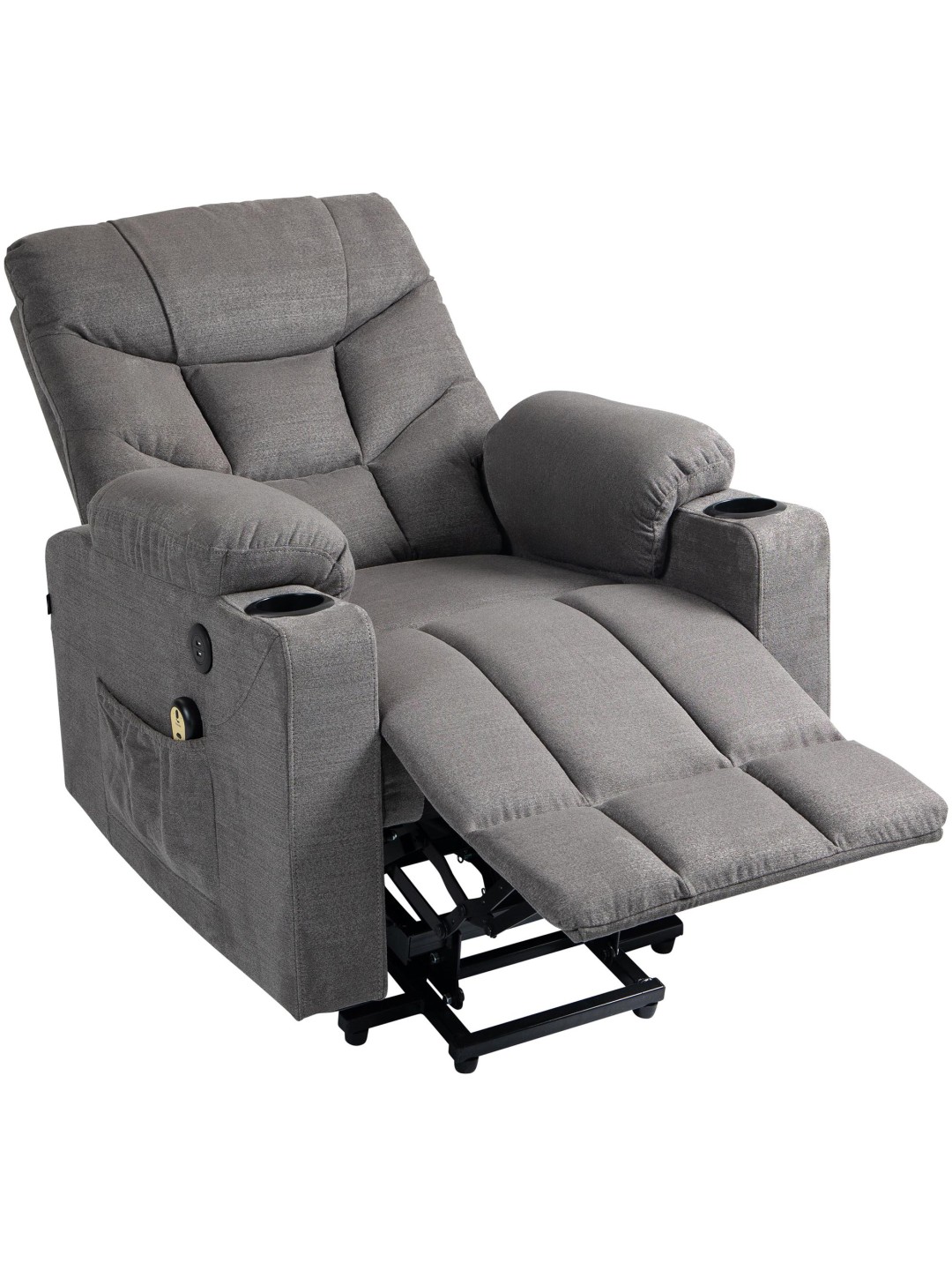 Fauteuil Andover stof, grijs