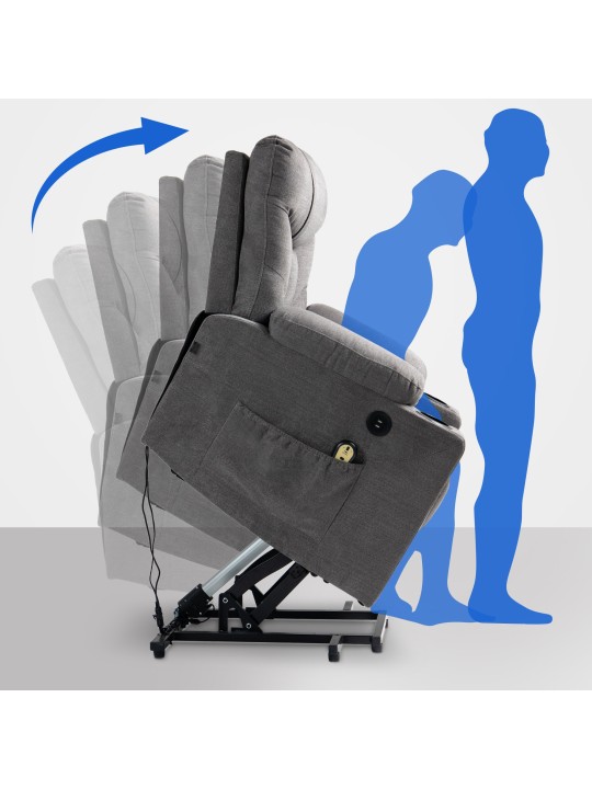 Fauteuil Andover stof, grijs Fauteuil Andover stof, grijs