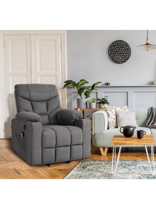 Fauteuil Andover stof, grijs Fauteuil Andover stof, grijs