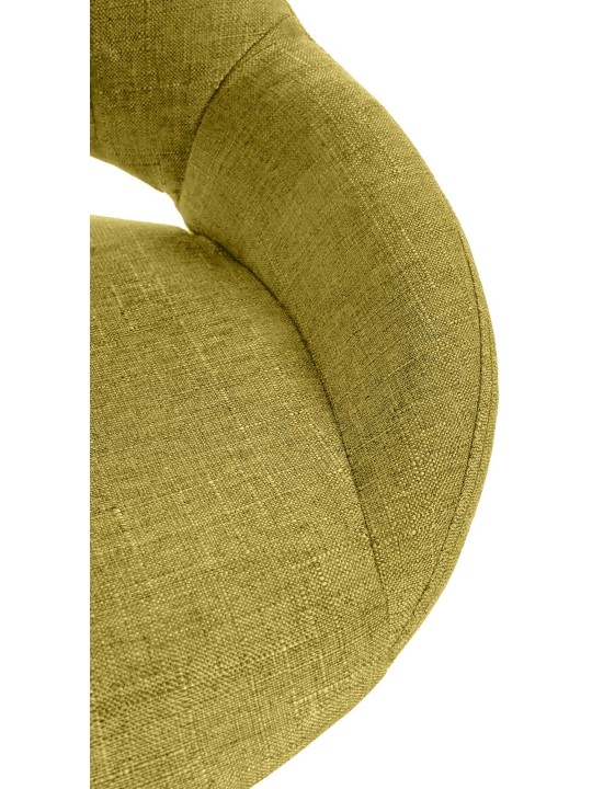 Barkruk Milet stof, groen