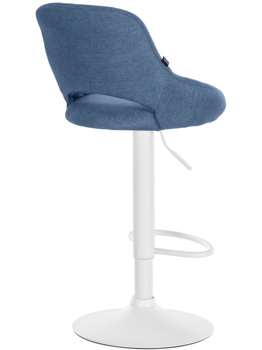 Barkruk Milet stof, blauw