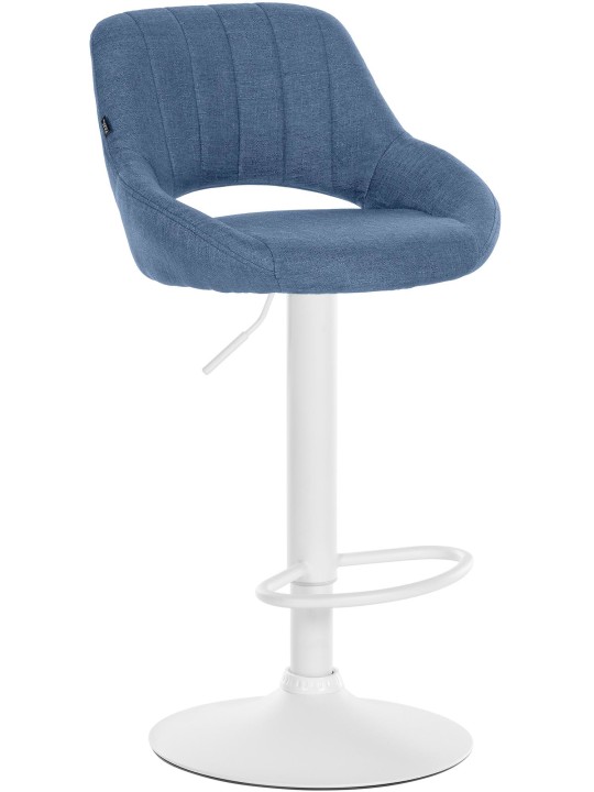 Barkruk Milet stof, blauw