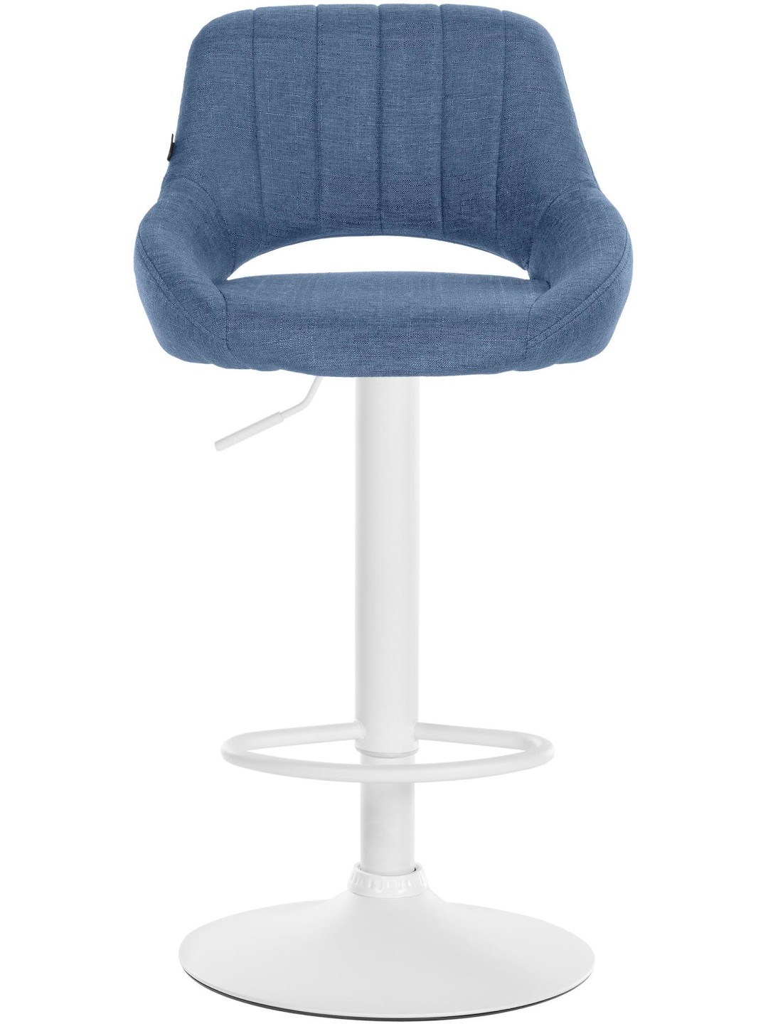 Barkruk Milet stof, blauw