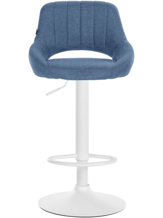 Barkruk Milet stof, blauw
