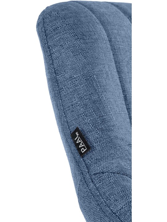 Barkruk Milet stof, blauw