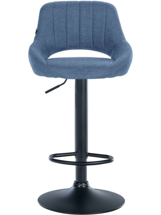 Barkruk Milet stof, blauw