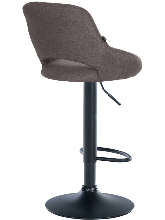 Barkruk Milet stof, donkergrijs