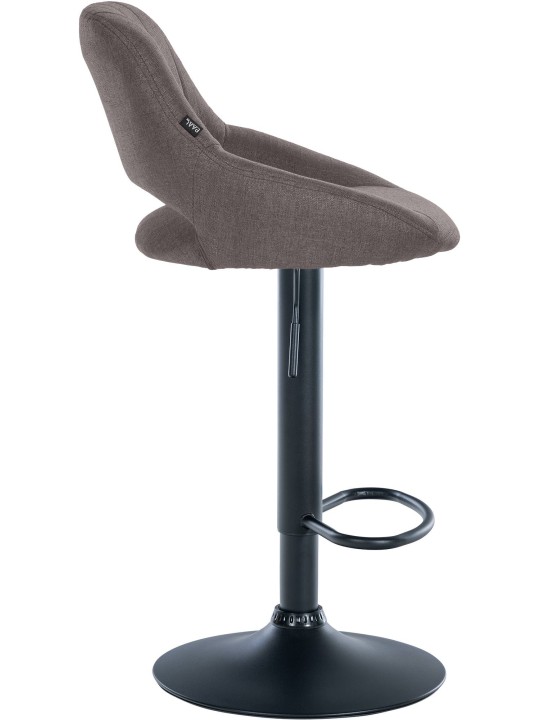 Barkruk Milet stof, donkergrijs