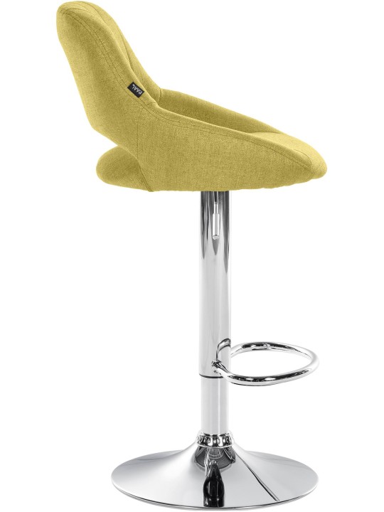 Barkruk Milet stof chroom, groen