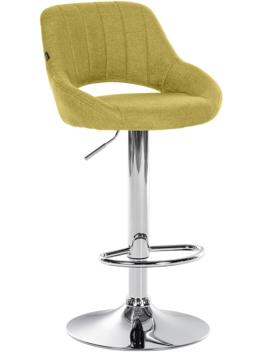 Barkruk Milet stof chroom, groen