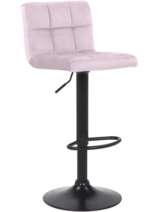 Barkruk Feni fluweel, roze