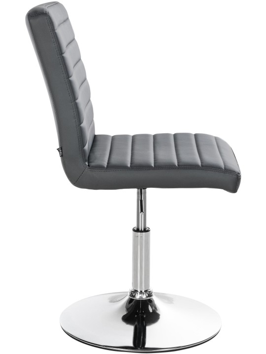 Set van 2 eetkamerstoelen Elvas kunstleer, grijs Set van 2 eetkamerstoelen Elvas kunstleer, grijs