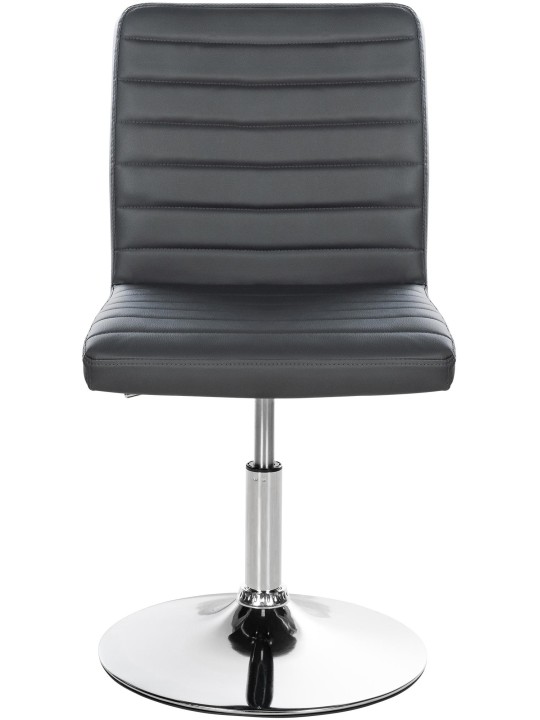 Set van 2 eetkamerstoelen Elvas kunstleer, grijs Set van 2 eetkamerstoelen Elvas kunstleer, grijs