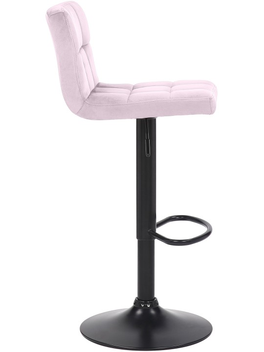 Set van 4 barkrukken Feni fluweel, roze